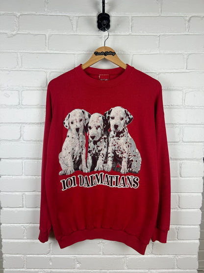 Vintage Disney 101 Dalmatians Movie Promo Crew Neck Sweatshirt Size L