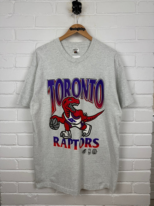 Vintage 1994 Toronto Raptors NBA Basketball Big Graphic Ravens T Shirt Size XL 90s