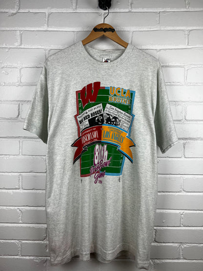 Vintage 1994 80th Rose Bowl Game Wisconsin Vs UCLA Football T Shirt Size XL 90s