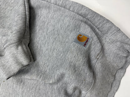 Vintage 90s Carhartt Embroidered Logo Paint Splattered Crewneck Sweatshirt Size L