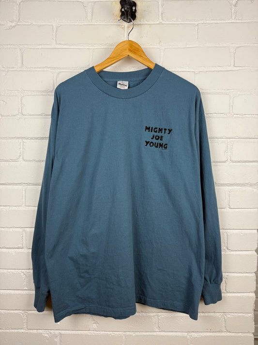 Vintage 1997 Mighty Joe Young Movie Promo Embroidered Long Sleeve T shirt Size XL