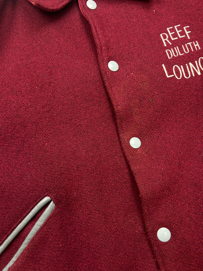 Vintage 80s/90s Reef Duluth Lounge Varsity Letterman Jacket Size L