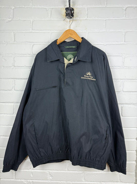 Vintage Disney Buena Vista Pictures Distribution Weather Proof Pullover Light Jacket Size L