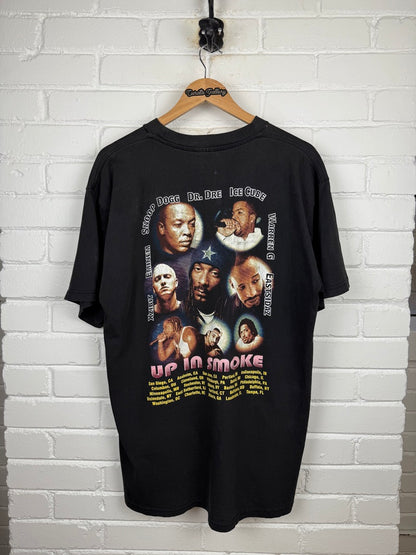 Vintage 2000 Up In Smoke Tour Eminem Dr Dre Snoop Dogg Ice Cube Rap T Shirt Size XL