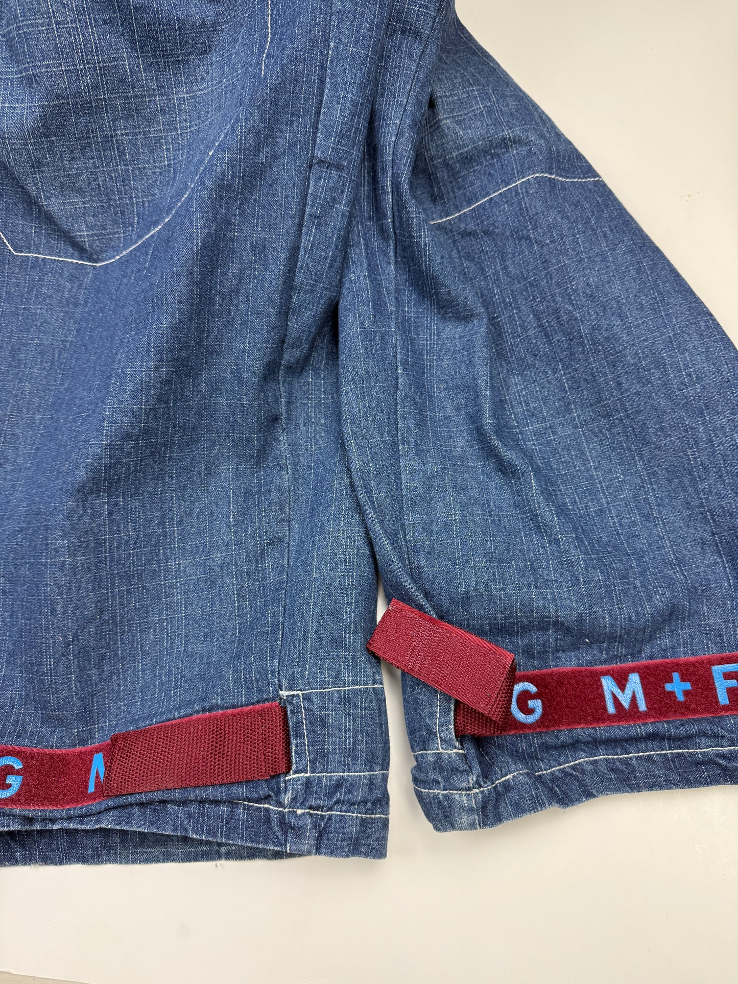 Vintage Y2K Marithe Francois Girbaud M+FG Baggy Cargo Denim Jeans Size 39W