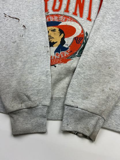 Vintage 90s Virgini Cavaliers Collegiate Crest Spell Out Graphic Sweatshirt Size M