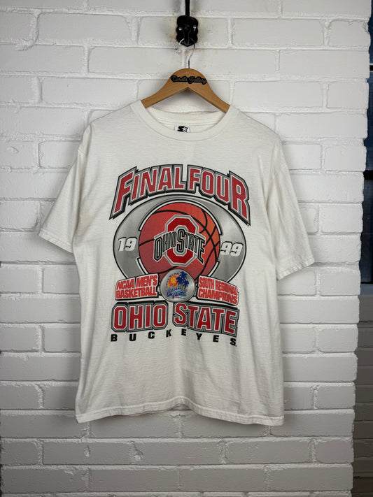 Vintage 1999 Ohio State Buckeyes NCAA Basketball Final Four March Madness T Shirt Size L 90s