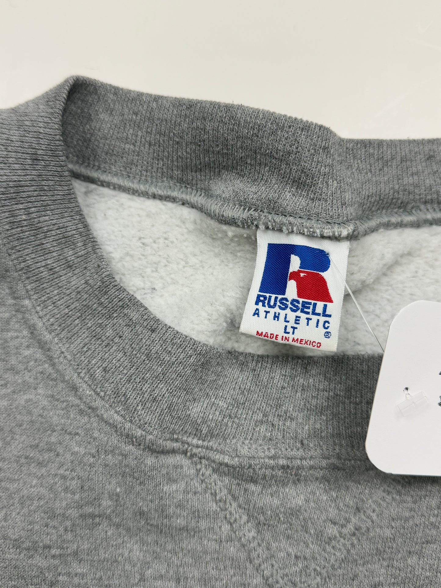 Vintage Russell Athletic Blank Crewneck Sweatshirt Size LT Heather Gray