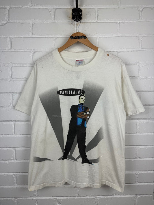 Vintage 1990 Vanilla Ice To The Extreme Tour Music Concert T Shirt Size XL