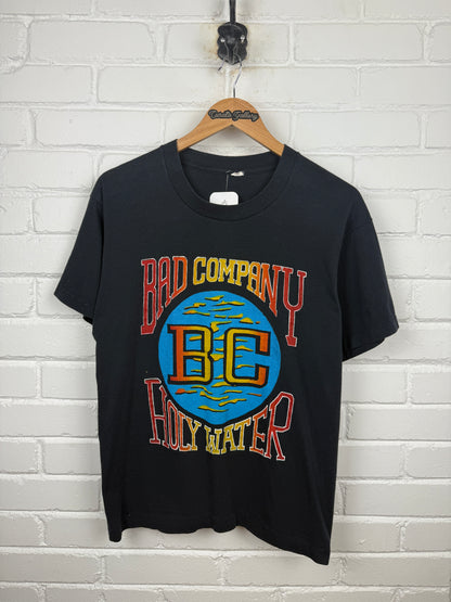 Vintage 1991 Bad Company Holy Water Damn Yankees Tour Band Music T Shirt Size M