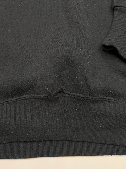 Vintage 90s Russell Athletic Cropped Boxy Fit Blank Crewneck Sweatshirt Size XXL Black