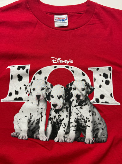Vintage 1996 101 Dalmatian Disney Movie Promo This Time The Magic Is Real Graphic T Shirt Size XL