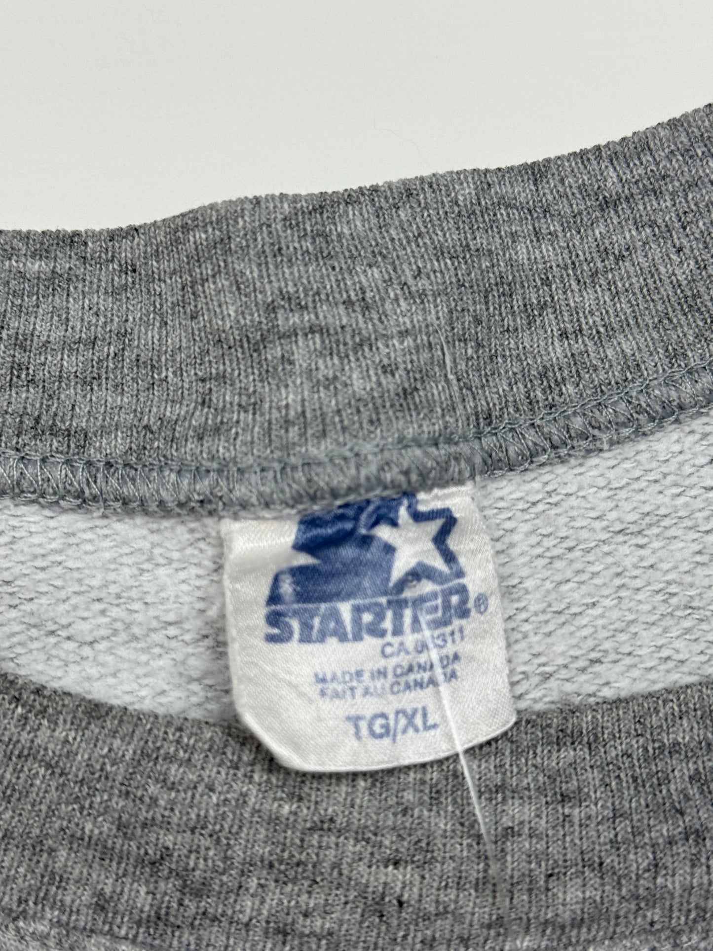 Vintage 1999 Hamilton Tiger Cats Arc Spell Out Starter Graphic Sweatshirt Size XL 90s