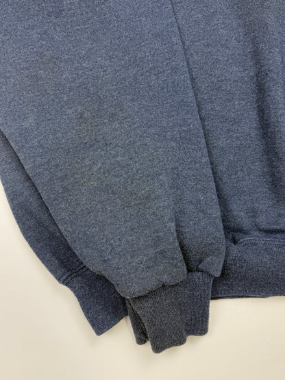 Russell Athletic Boxy Fit Blank Crewneck Sweatshirt Size XL Charcoal Blue