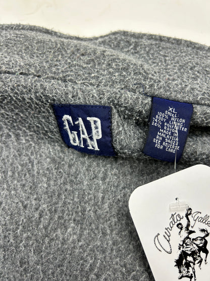 Vintage 90s Gap Fleece Lined Nylon Warm Up Bomber Jacket Size XL