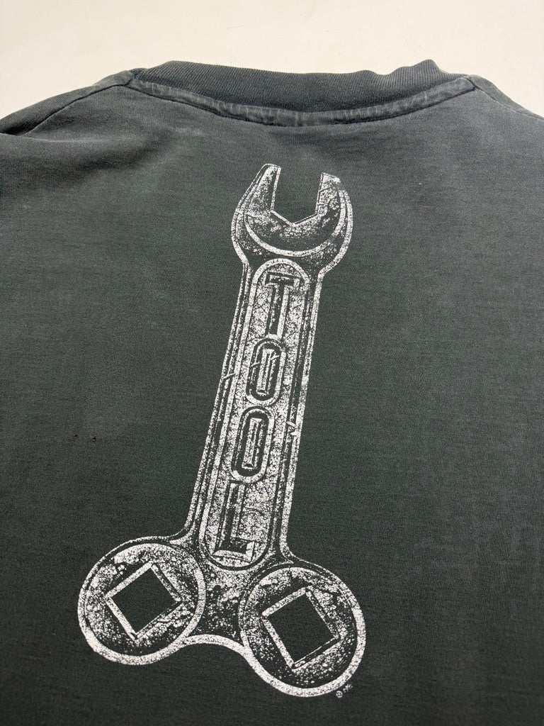 Vintage 90s Tool Undertow Tour Wrench Rock Music Giant T Shirt Size XL