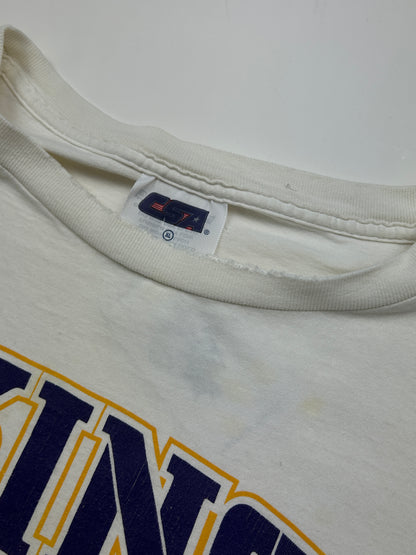 Vintage 2000 Minnesota Vikings Sleeve Spell Out NFL CSA Long Sleeve T Shirt XL