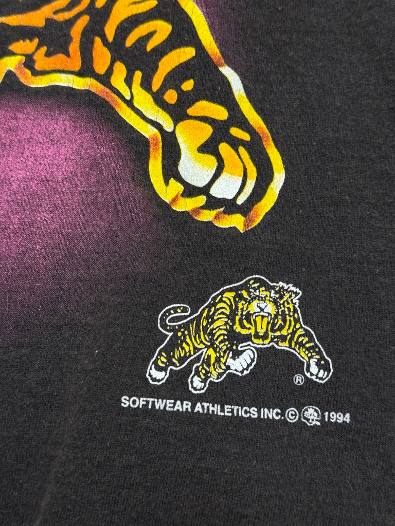 Vintage 1994 Hamilton Tiger-Cats CFL Football Chrome Graphic T Shirt Size S 90s