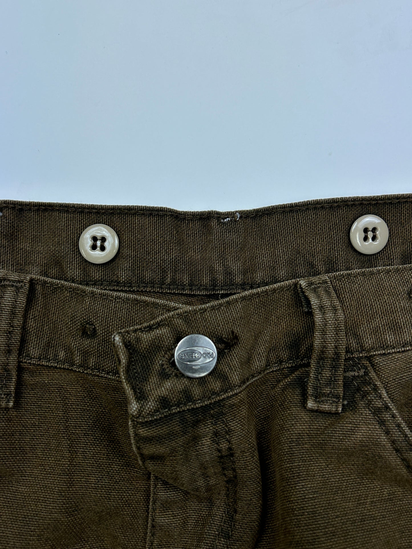 Vintage Wrangler Pro Gear Hunting Double Knee Brown Jeans Size 36W