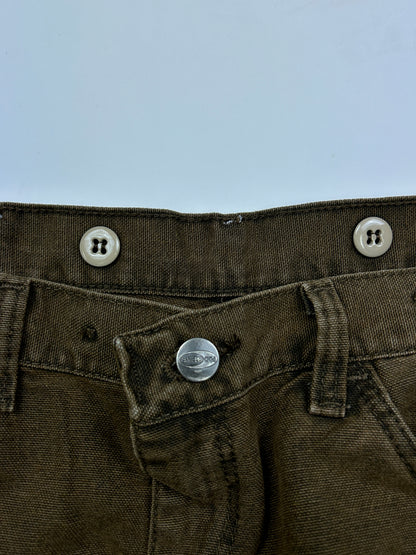 Vintage Wrangler Pro Gear Hunting Double Knee Brown Jeans Size 36W