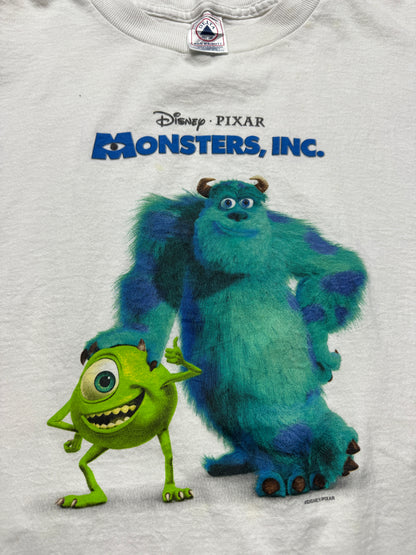 Vintage 2001 Monsters INC Disney Pixar Sulley Mike Wazowski Movie Promo T Shirt Size L