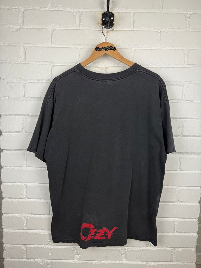 Vintage Ozzy Osbourne Prince Of Darkness Throne Metal Music Band T Shirt Size XL