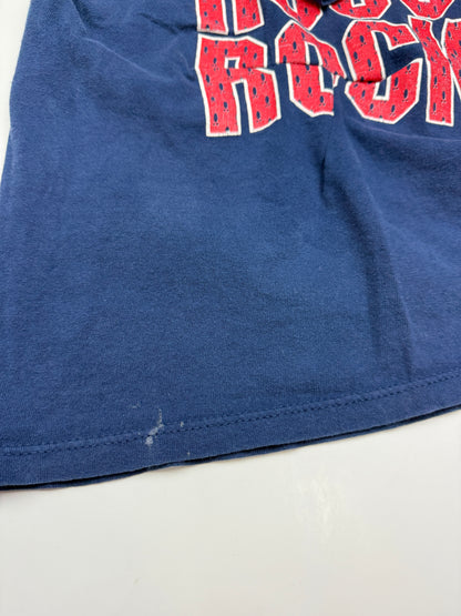 Vintage 90s Houston Rockets NBA Basketball Mesh Graphic Starter T Shirt Size L