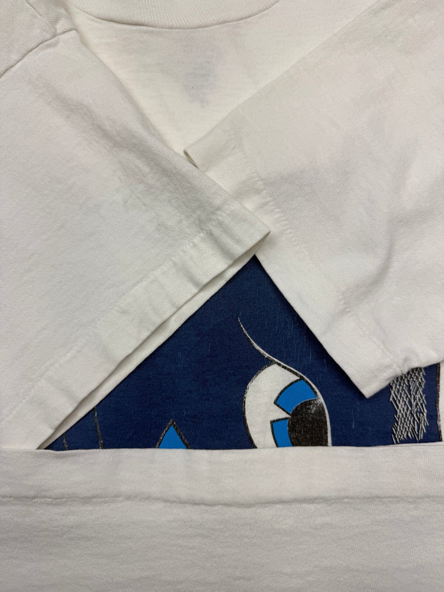 Vintage 90s Duke Blue Devils University NCAA Basketball Big Graphic T Shirt Size L March Madness