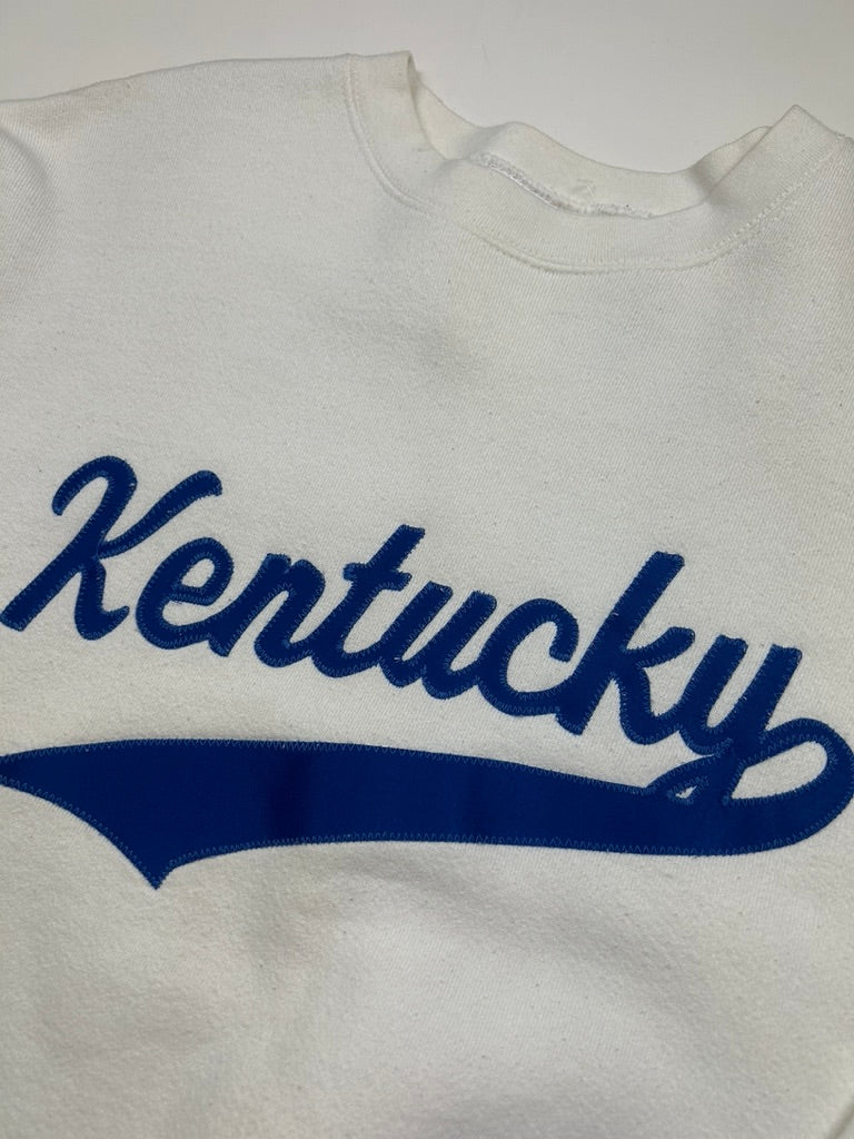 Vintage 90s Kentucky Wildcats NCAA Embroidered Script Colegiate Size L