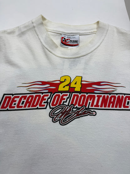 Vintage 2002 Jeff Gordon #24 Decade Of Dominance NASCAR Racing T Shirt Size M