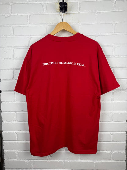 Vintage 1996 101 Dalmatian Disney Movie Promo This Time The Magic Is Real Graphic T Shirt Size XL