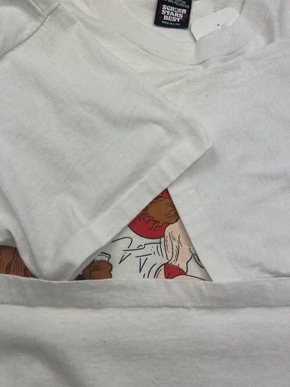 Vintage 1988 Just Grin And Bear It Parody T Shirt Size L 80s