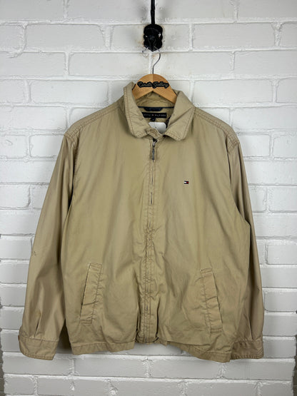 Tommy Hilfiger Plaid Lined Harrington Jacket Size M