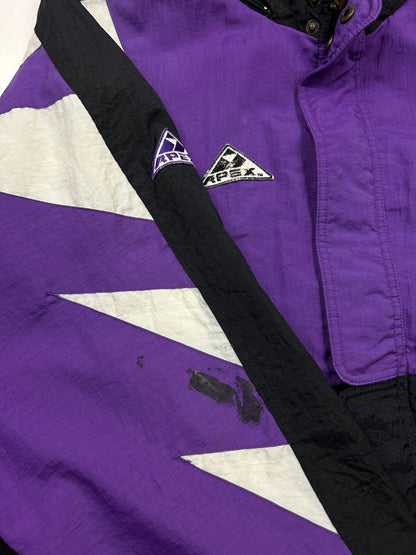 Vintage 90s Kansas State Wildcats Apex One Embroidered Full Zip Jacket Size XXL