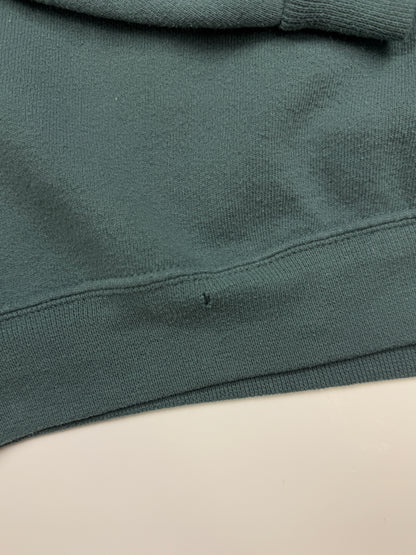 Russell Athletic Cropped Boxy Fit Blank Crewneck Sweatshirt Size L Muted Green
