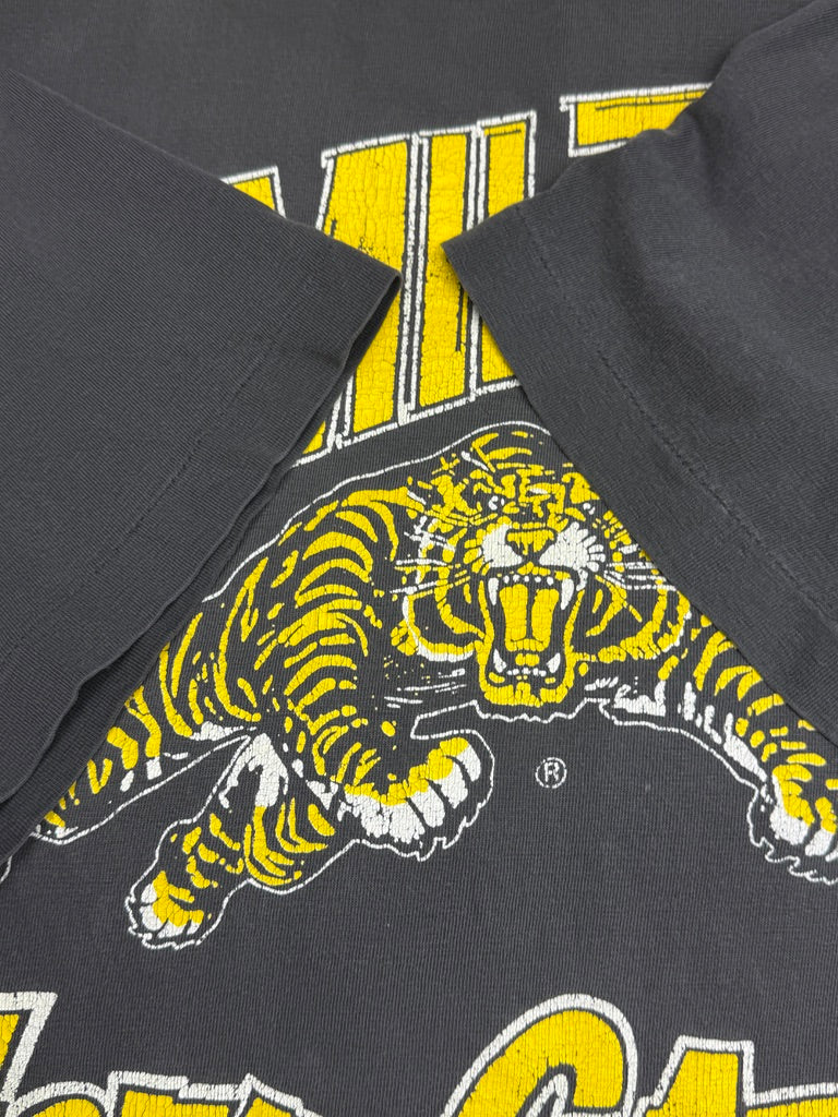 Vintage 1992 Hamilton Tiger-Cats CFL Football Graphic T Shirt Size L 90s