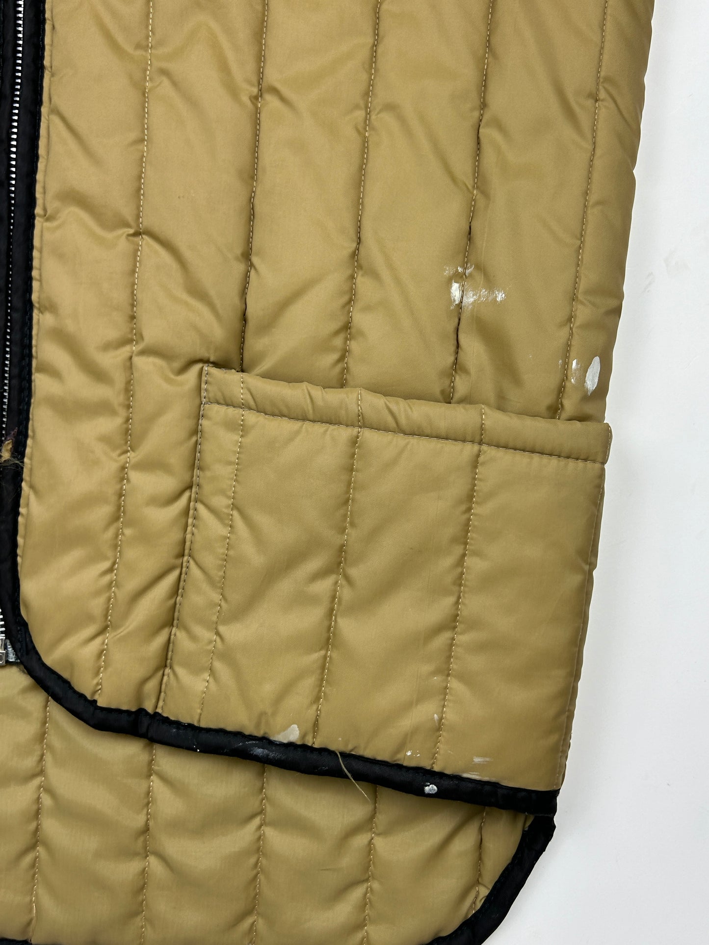 Vintage 80s/90s Insulated Vest Mocha Caramel Size L