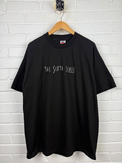 Vintage 1999 The Sixth Sense #6 Buena Vista Movie Promo T Shirt Size XL 90s