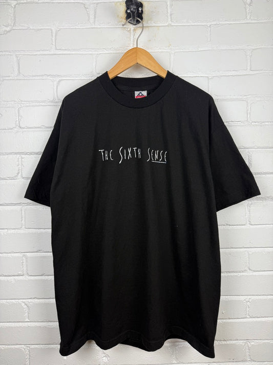 Vintage 1999 The Sixth Sense #6 Buena Vista Movie Promo T Shirt Size XL 90s