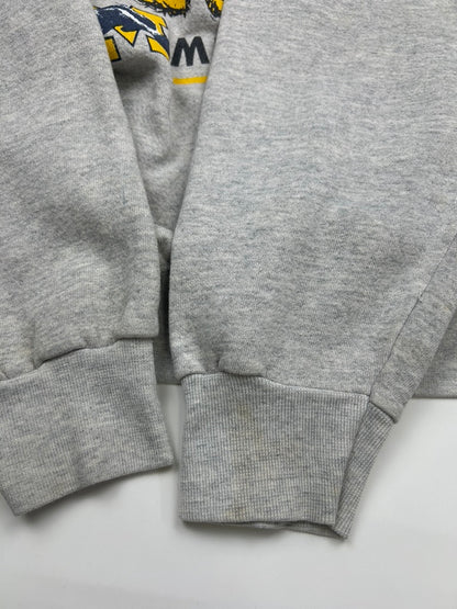 Vintage 1993 Michigan Wolverines Scared Guy NCAA Collegiate Sweatshirt Size Large 90s
