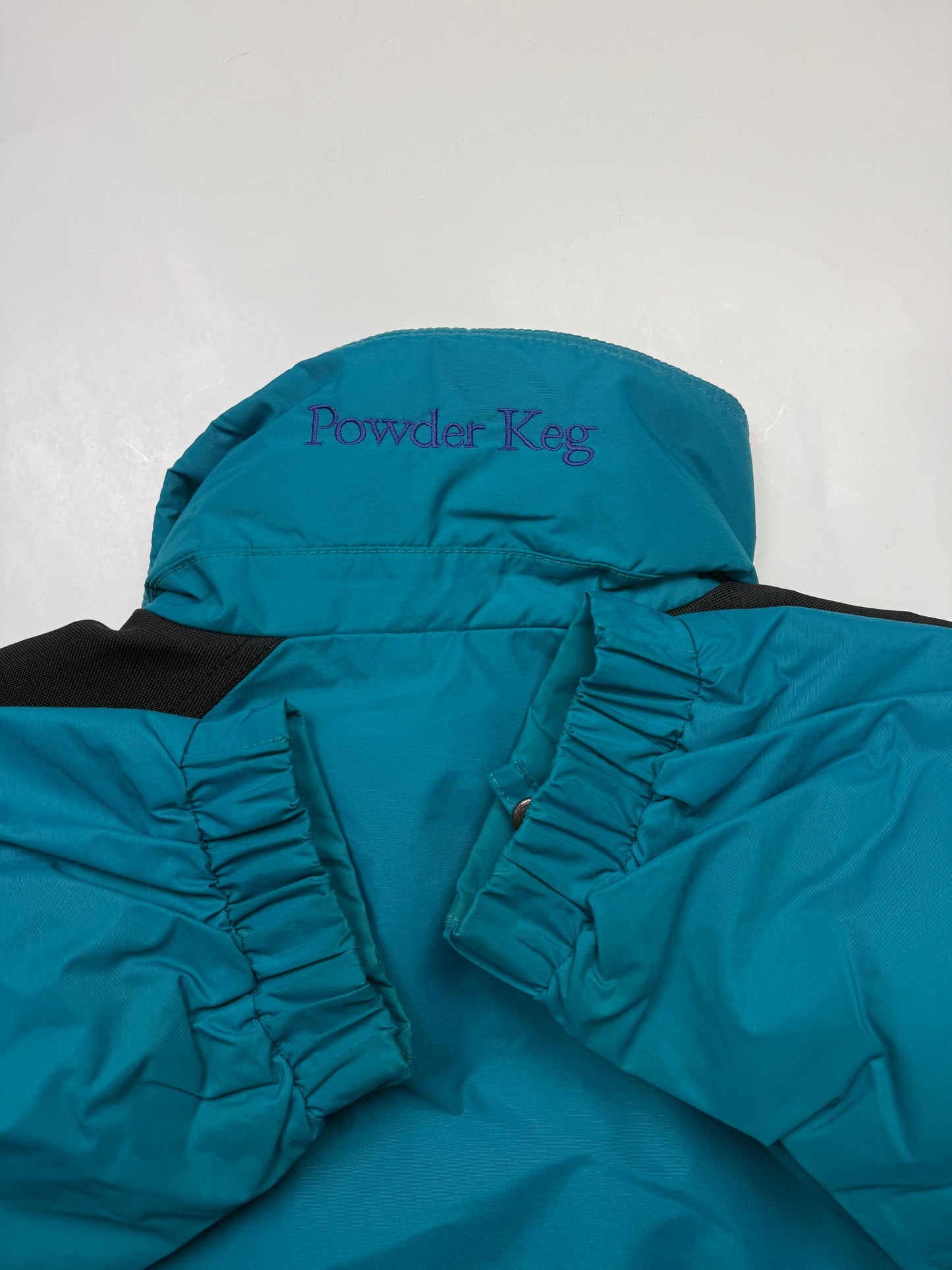 Vintage 80s/90s Columbia Powder Keg Ski Bomber Jacket Size M Teal