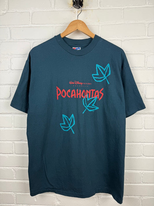 Vintage 1995 Pocahontas Disney Movie Promo Graphic Spell Out Size XL 90s