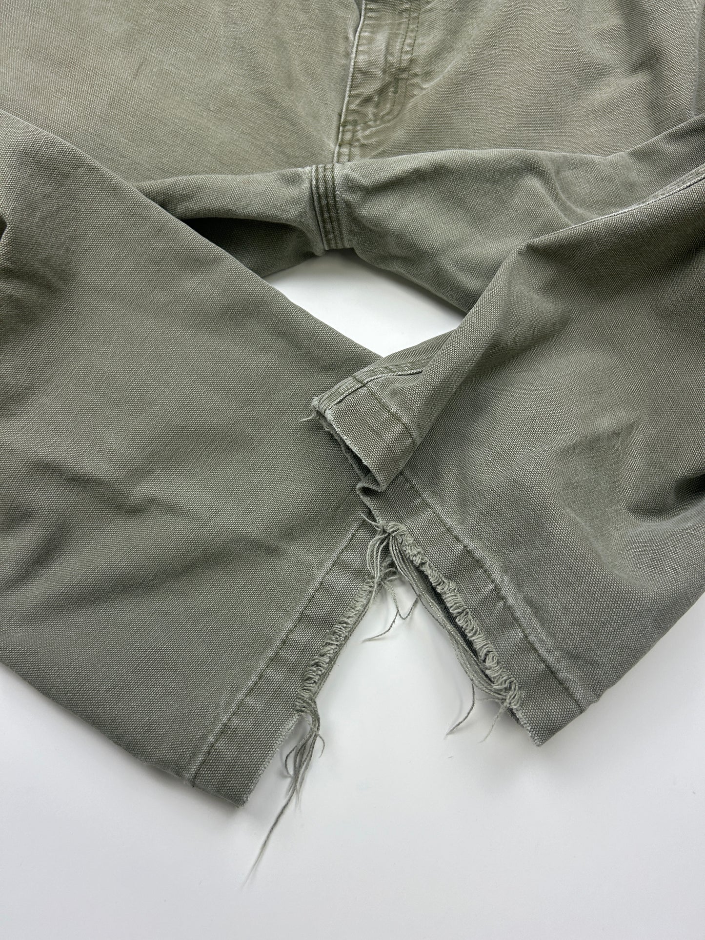 Carhartt Canvas Work Wear Carpenter Pants Size 38W Sage Green