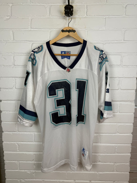 Vintage 90s Michael "Pinball" Clemons Toronto Argonauts Starter Jersey Size M