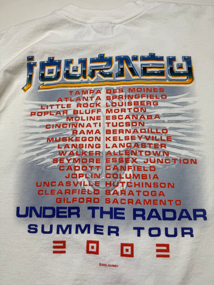 Vintage 2002 Journey Under The Radar Summer Tour Band T Shirt Size L