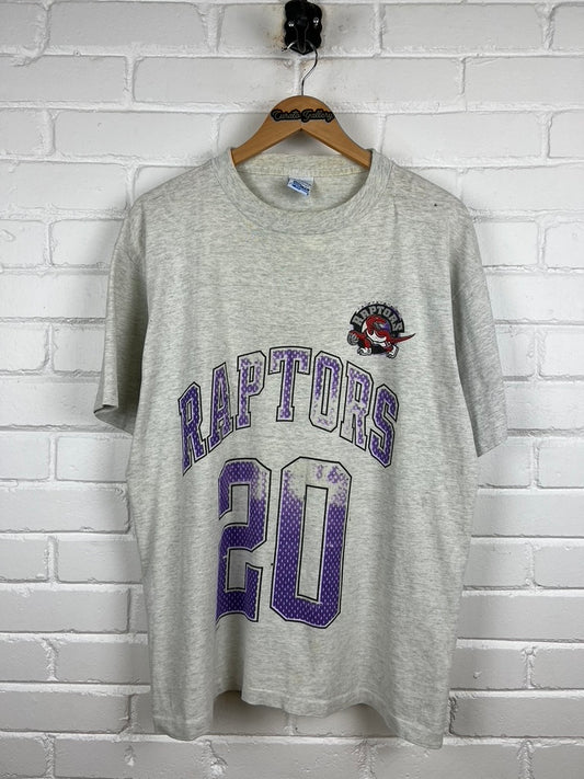 Vintage 90s Damon Stoudamire #20 Toronto Raptors Salem T Shirt Size L