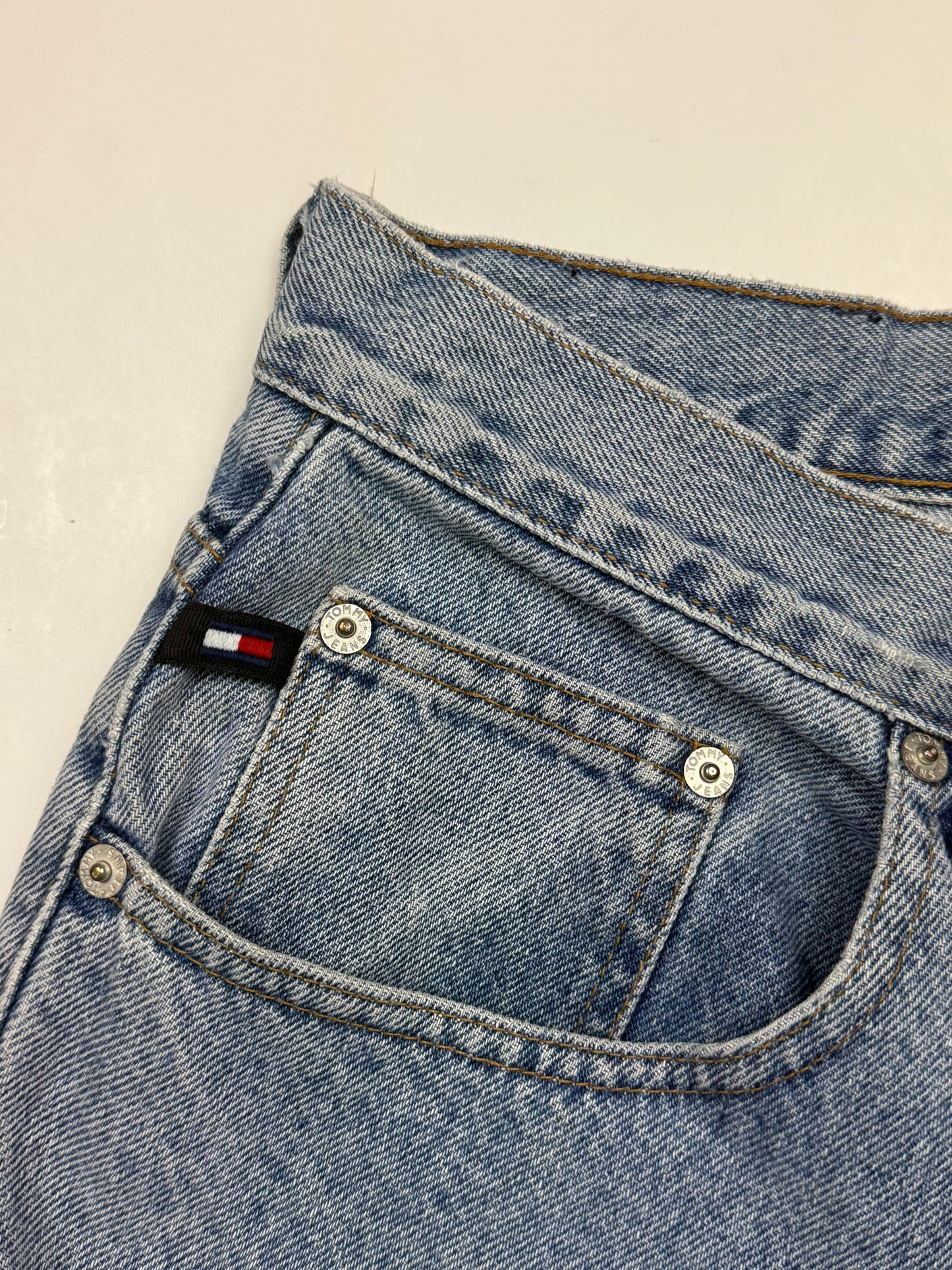 Vintage Tommy Hilfiger Light Wash Denim Regular Fit Jean Pants Size 36W