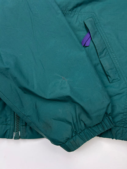 Vintage 90s Gap Fleece Lined Nylon Warm Up Bomber Jacket Size XL