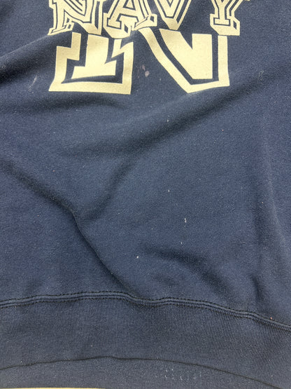 Vintage 80s Navy Blue US Army Graphic Sweatshirt Size L