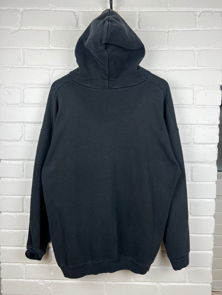 Vintage 90s Meatloaf Bat Embroidered Band Music Hooded Sweatshirt Size XL